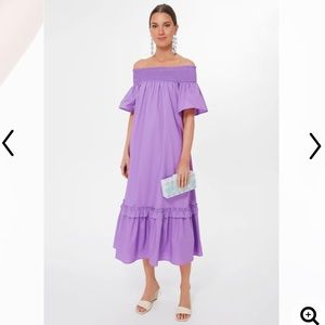 Hyacinth House - Purple Shirred Capri Maxi Dress